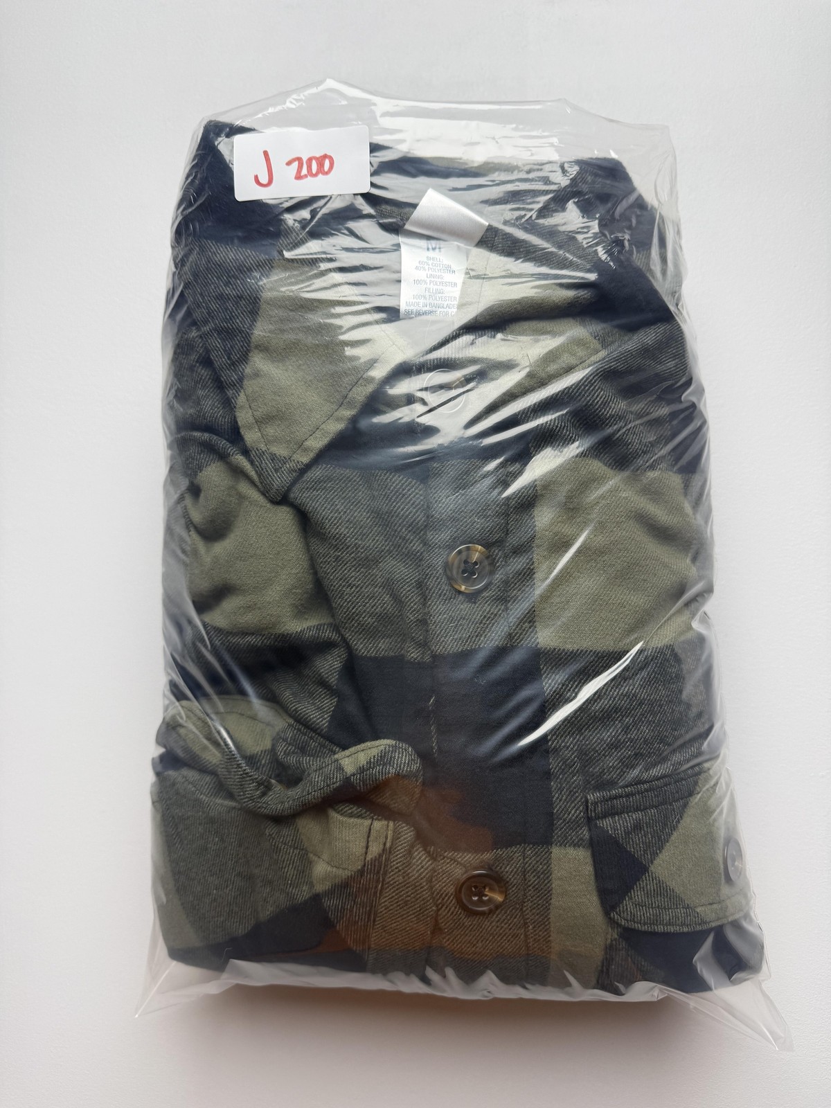 Highland Originals Jacket Mens Medium Green Plaid Quilted Button Work Lined