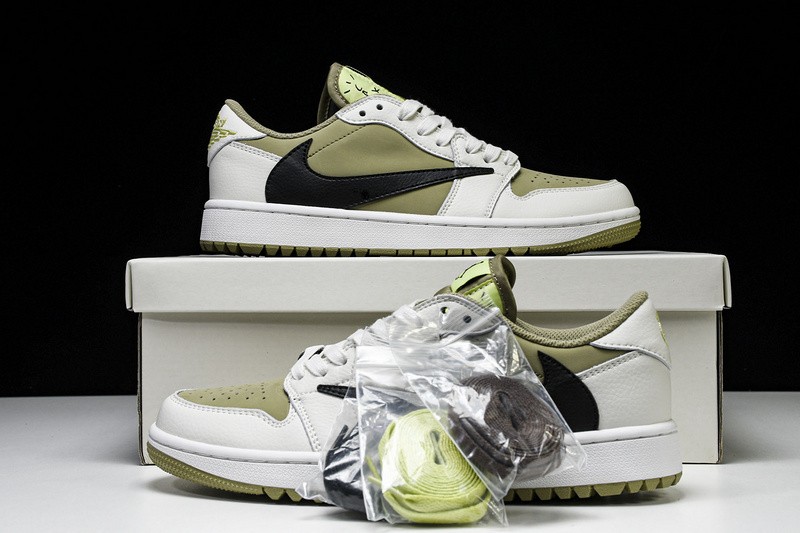Jo*dan 1 Retro Low Golf Travis Scott Neutral Olive FZ3124-200 Men’s shoes Size