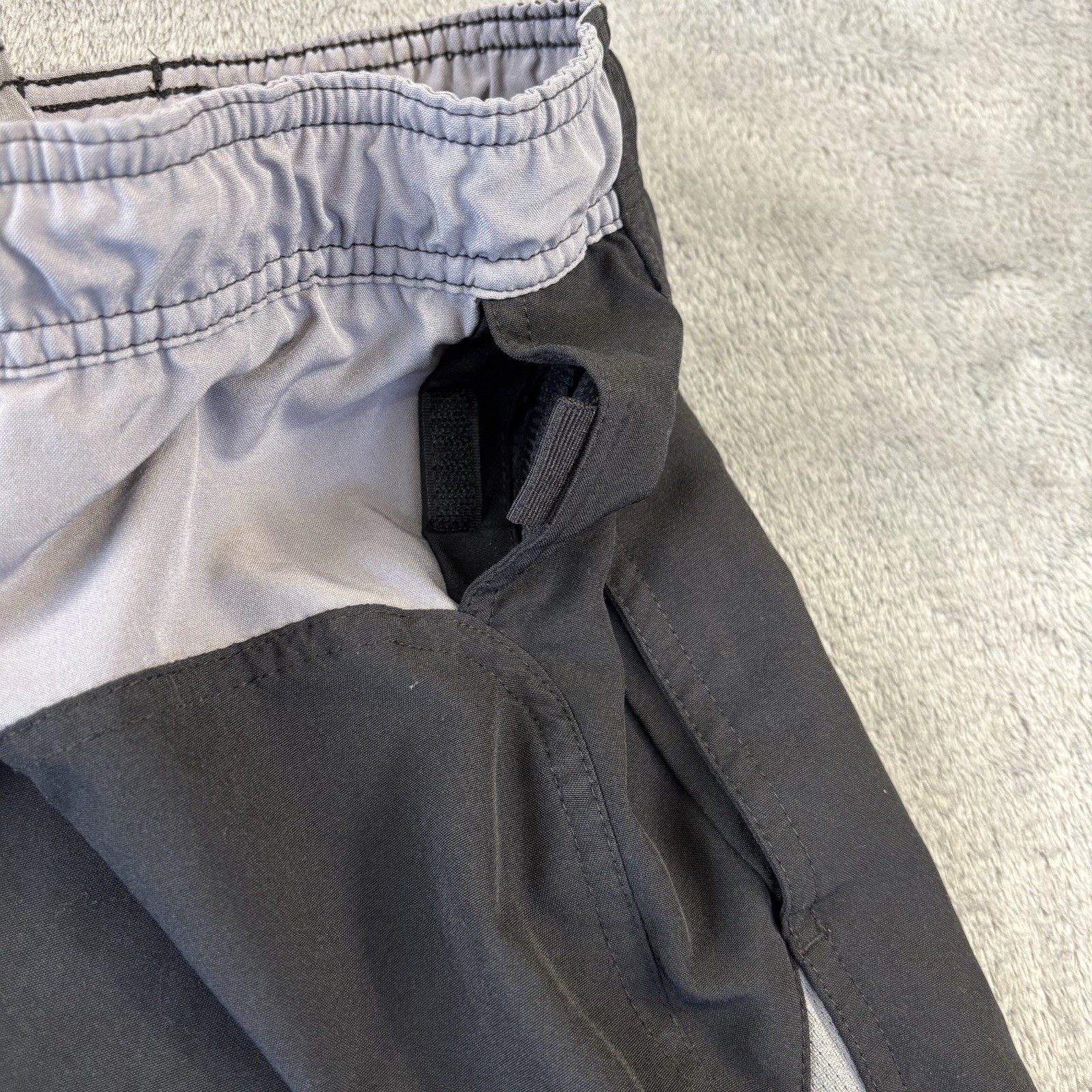 Nike Short Mens L Black Gray Core Contend 9 Volley Swim Trunks Beach Pool Summer