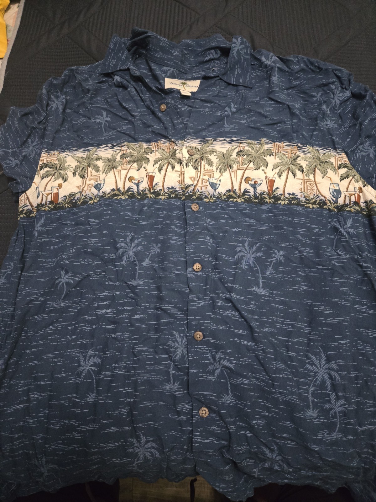 Island Shore Hawaiian Shirt Men’s XL Short Sleeve #274