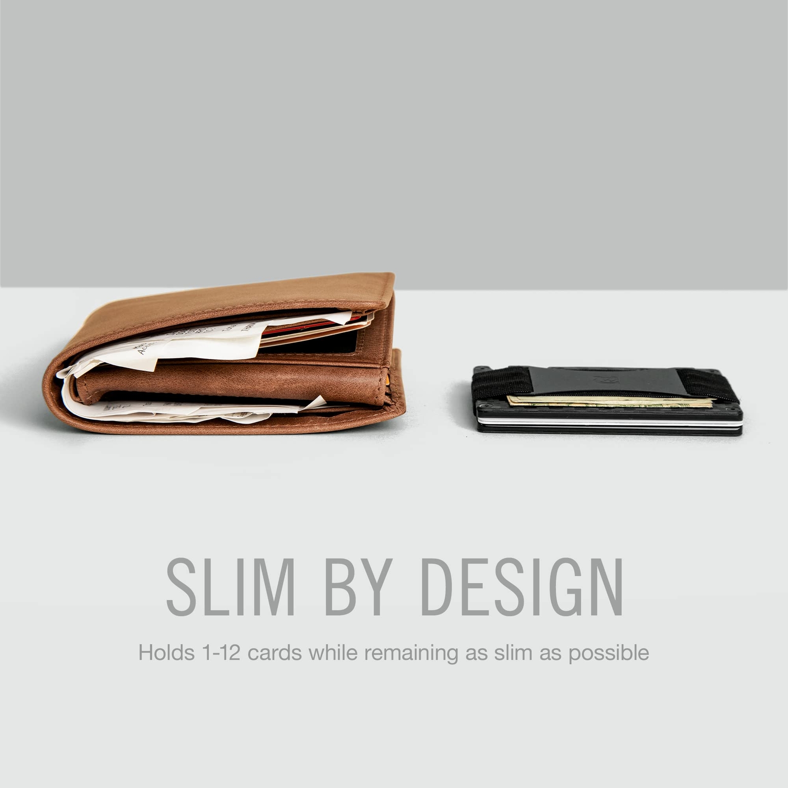 The Ridge Minimalist Slim Wallet Card Holder-Aluminum Metal Wallet with Cash