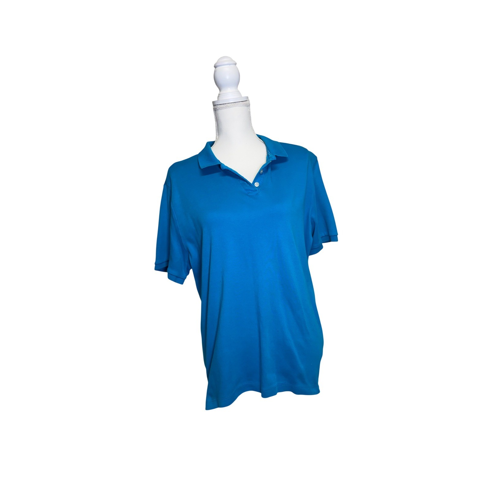 Land’s End Women’s Blue Short Sleeve XL Polo
