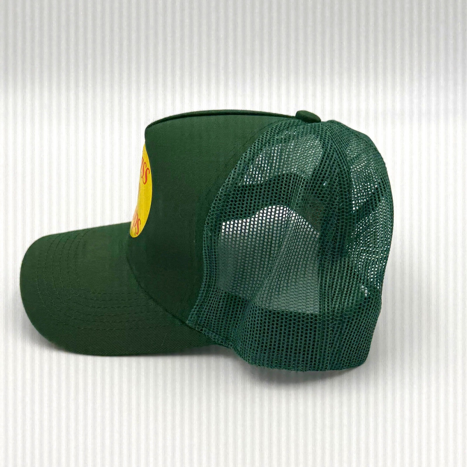 Bass Pro Shops Trucker Hat Green Mesh Snapback Fishing Cap One Size Fits Most
