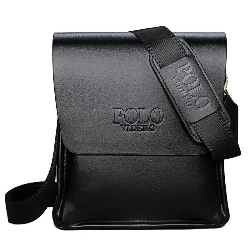 Crossbody Men’s Messenger Bag Leather Polo’S Handbags Shoulder Travel Bags
