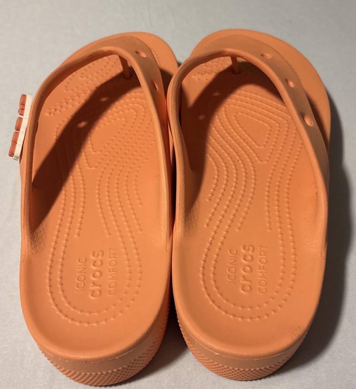 Crocs Platform Baya Flip Flops Coral Size Women 9
