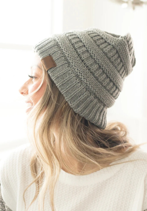 Womens Slouchy Beanie Winter Hat Cable Knit Ski Hats Warm Chunky Knitted Cap US