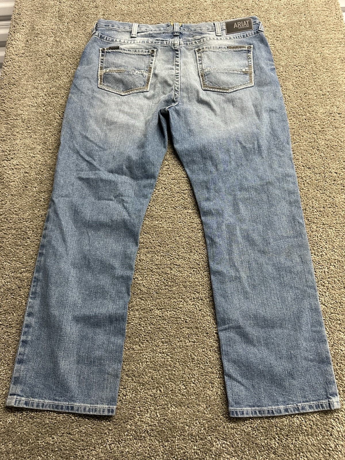 Ariat M2 Traditional Relaxed Boot Cut Jeans Mens 40×32 Blue Denim Western Cowboy
