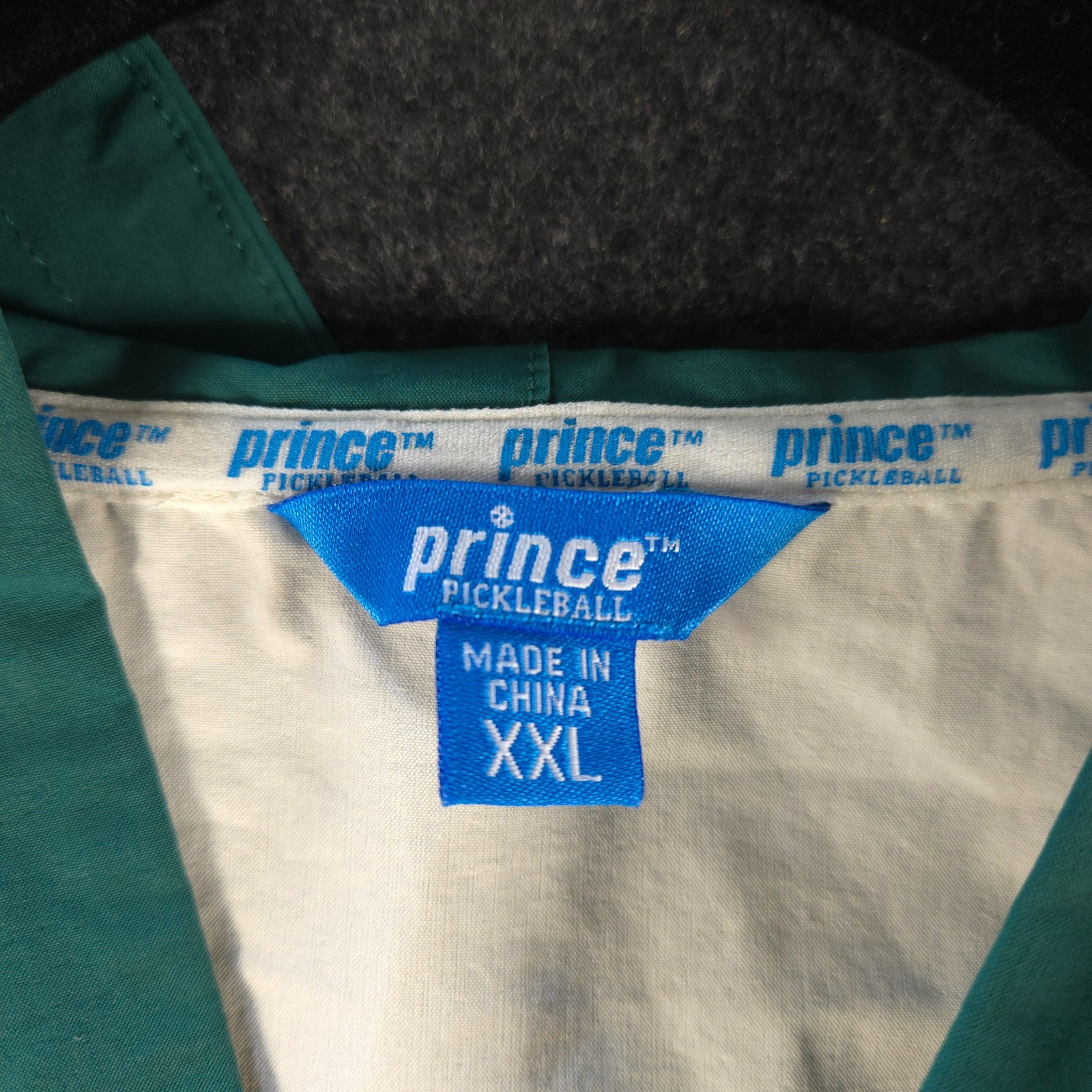 Prince Pickleball Jacket Femme Size XXL Cropped Hooded Zip Green White Lightweig