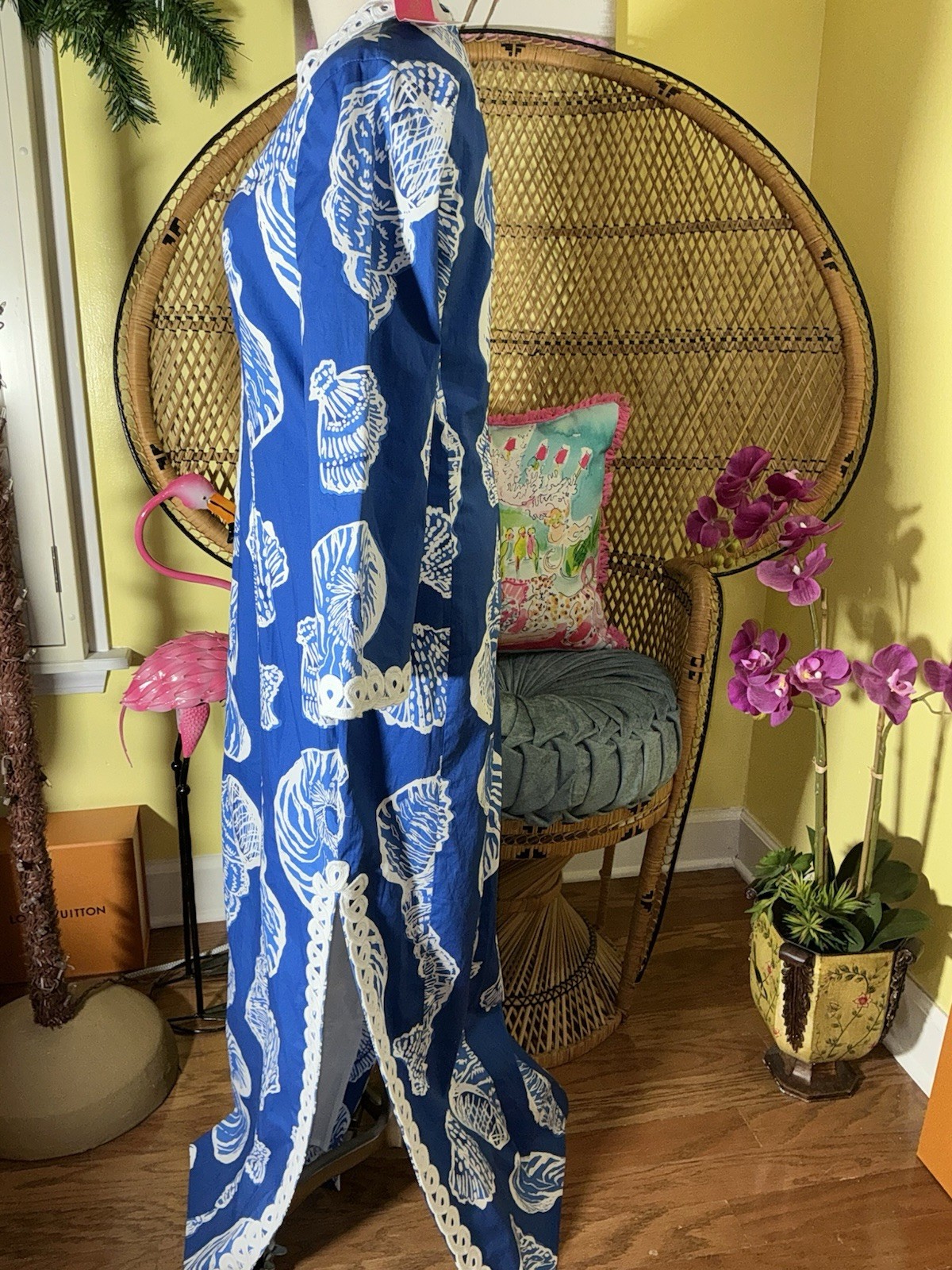 Lilly Pulitzer NWT Shealyn Stretch Maxi Caftan Shell Of A Good Time 🦄 Size 6,16