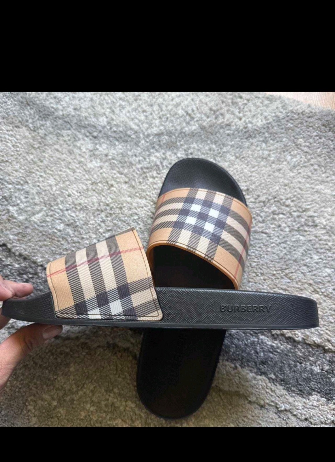 Burberry Nova Check Slides Pool Sandals