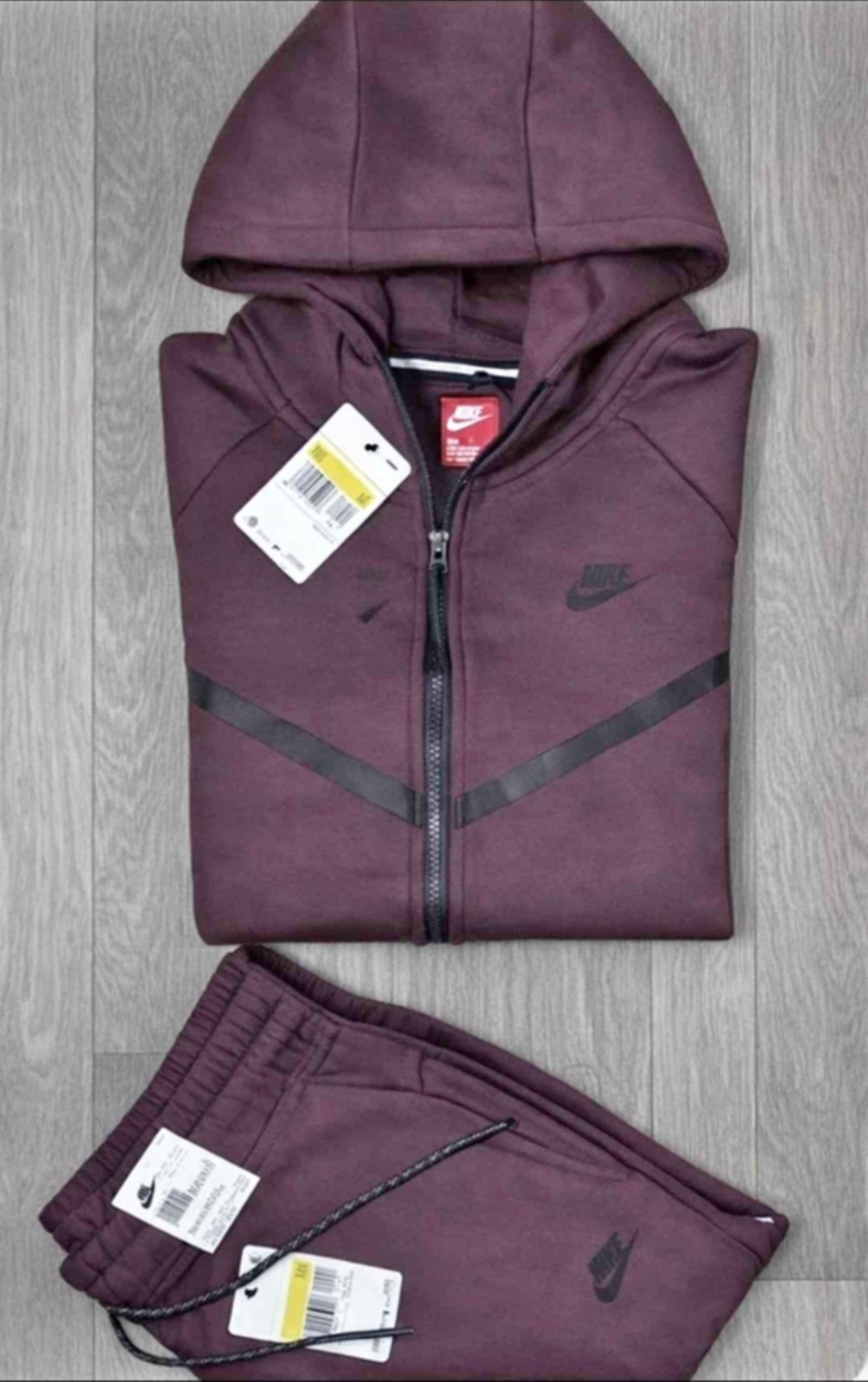 NIKE TECh Fleece Full Zip Up Tracksuit Hoodie & Pants