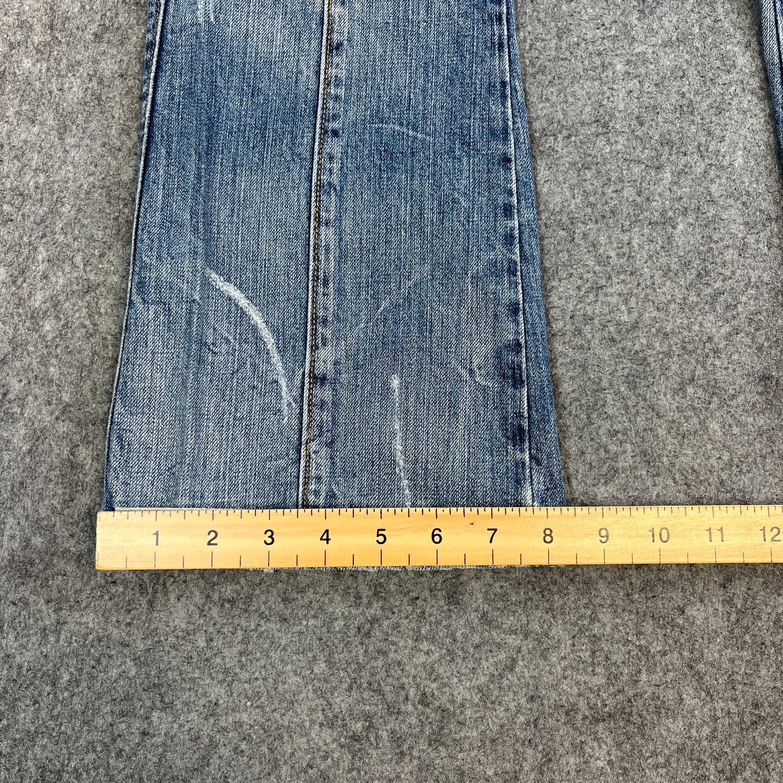 D&G Womens Jeans Bootcut Flare 24 32 UK 6 Low Rise Panel Vintage Italian Y2K 00s