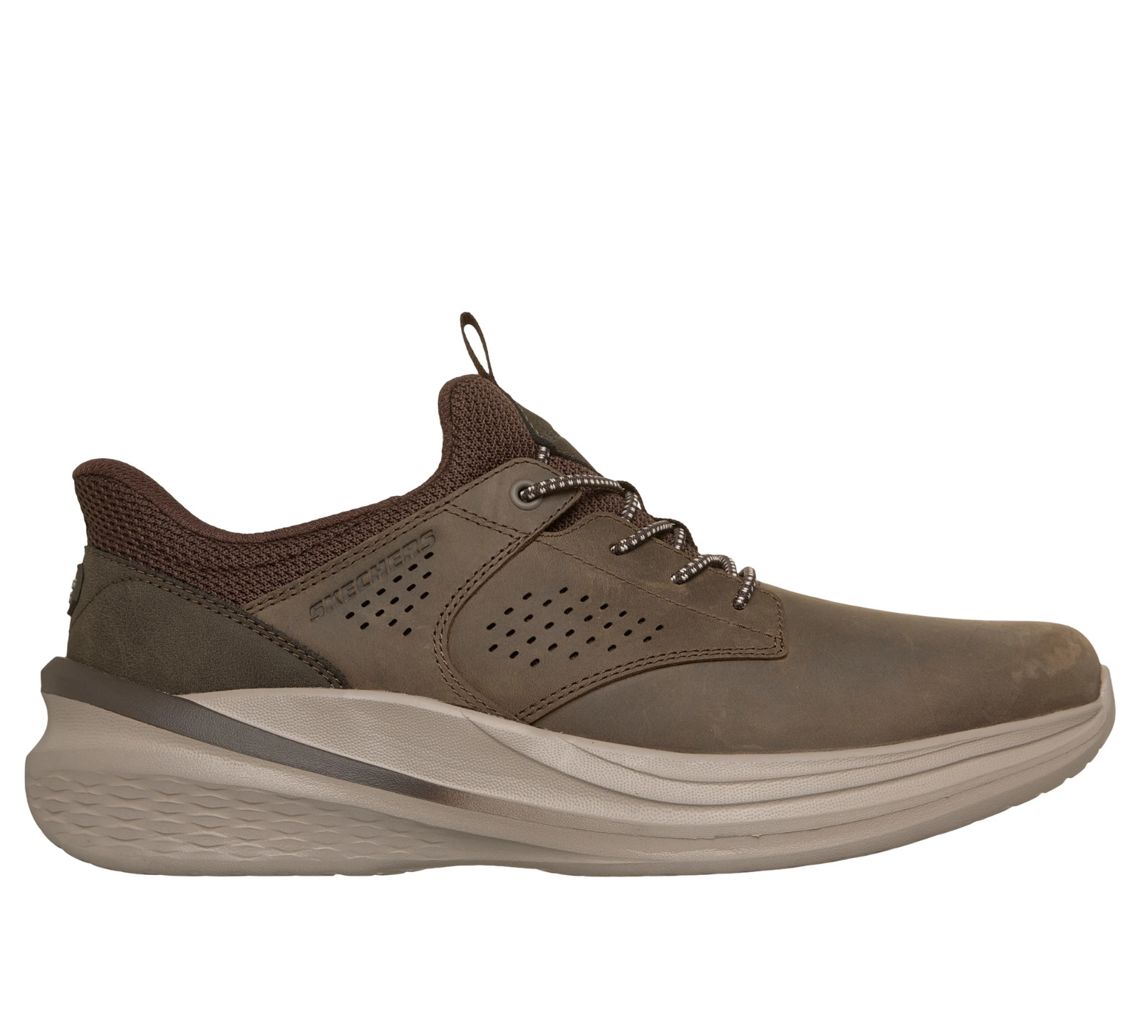 SKECHERS Slip-ins RF Slade 2.0 – Encore Dark Taupe Shoe Mens sizes 7-14 NEW