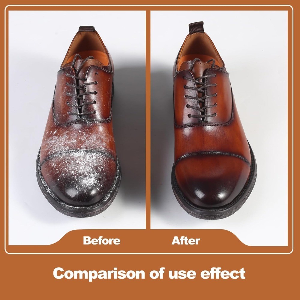 Horsehair Leather Shoe Polish Brush Professional Shoe Care Applicator Brush for