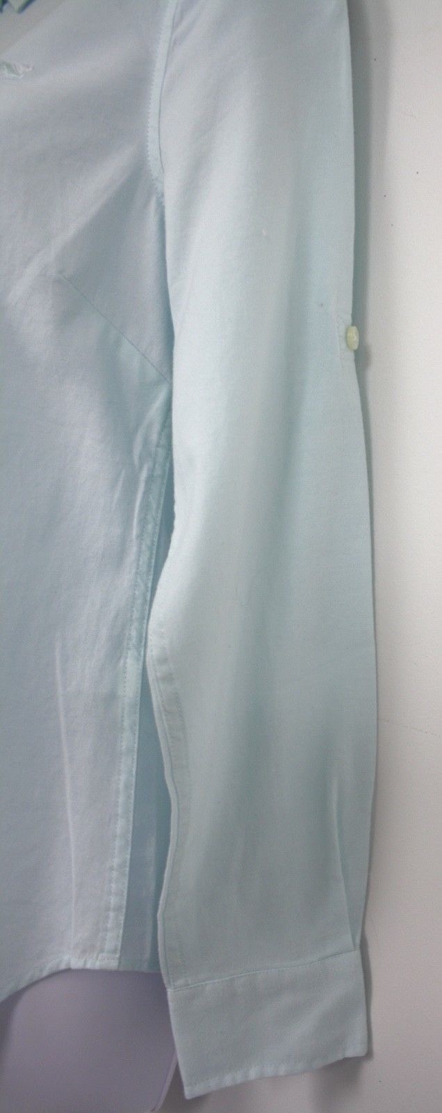 Vineyard Vines shirt Crystal Blue button down logo Oxford collar standard cuff