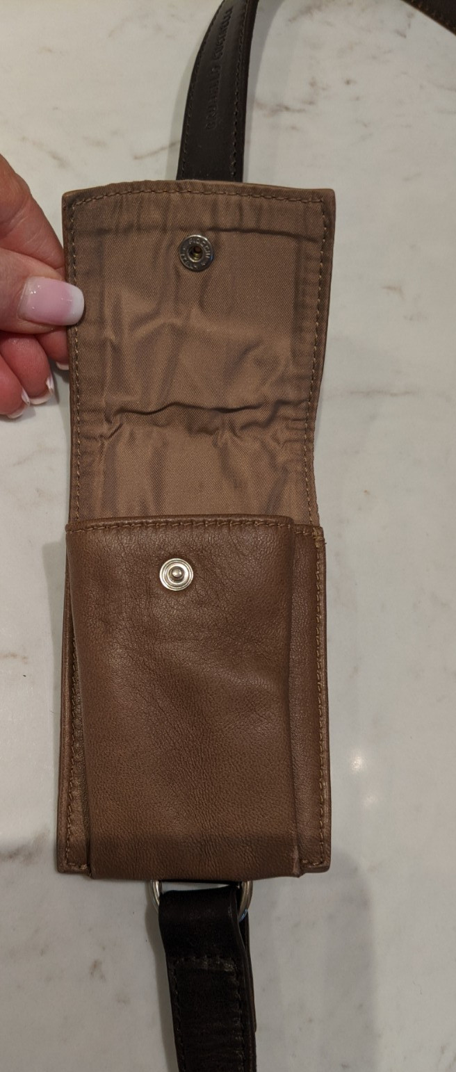 BRUNELLO CUCINELLI Brown Leather Belt Bag Crossbody Belt