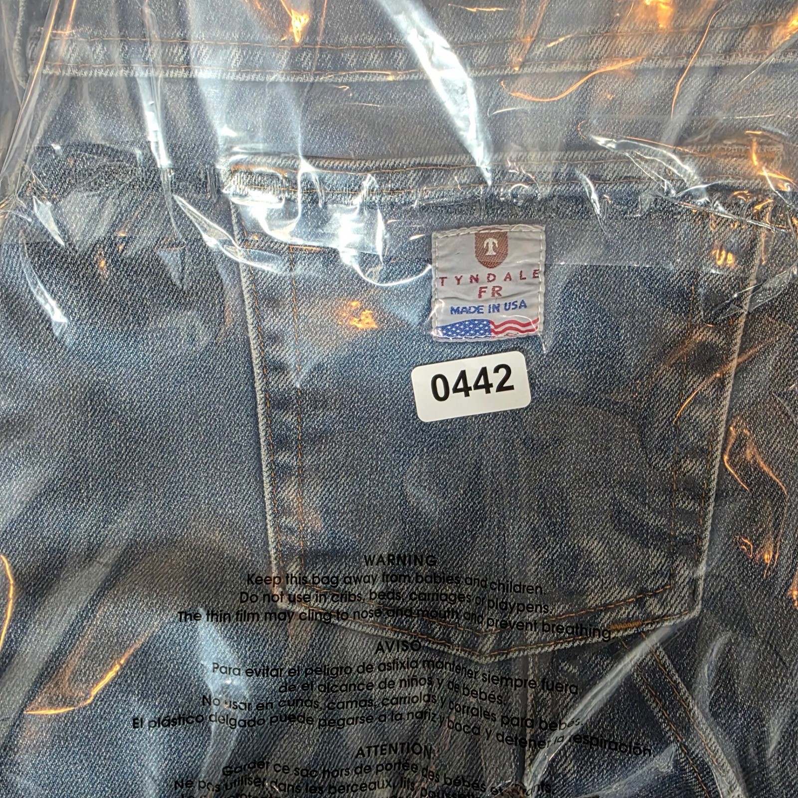 Tyndale FRMC Flame Resistant Denim Work Jeans Mens 38×30 Blue F290T USA HRC 2