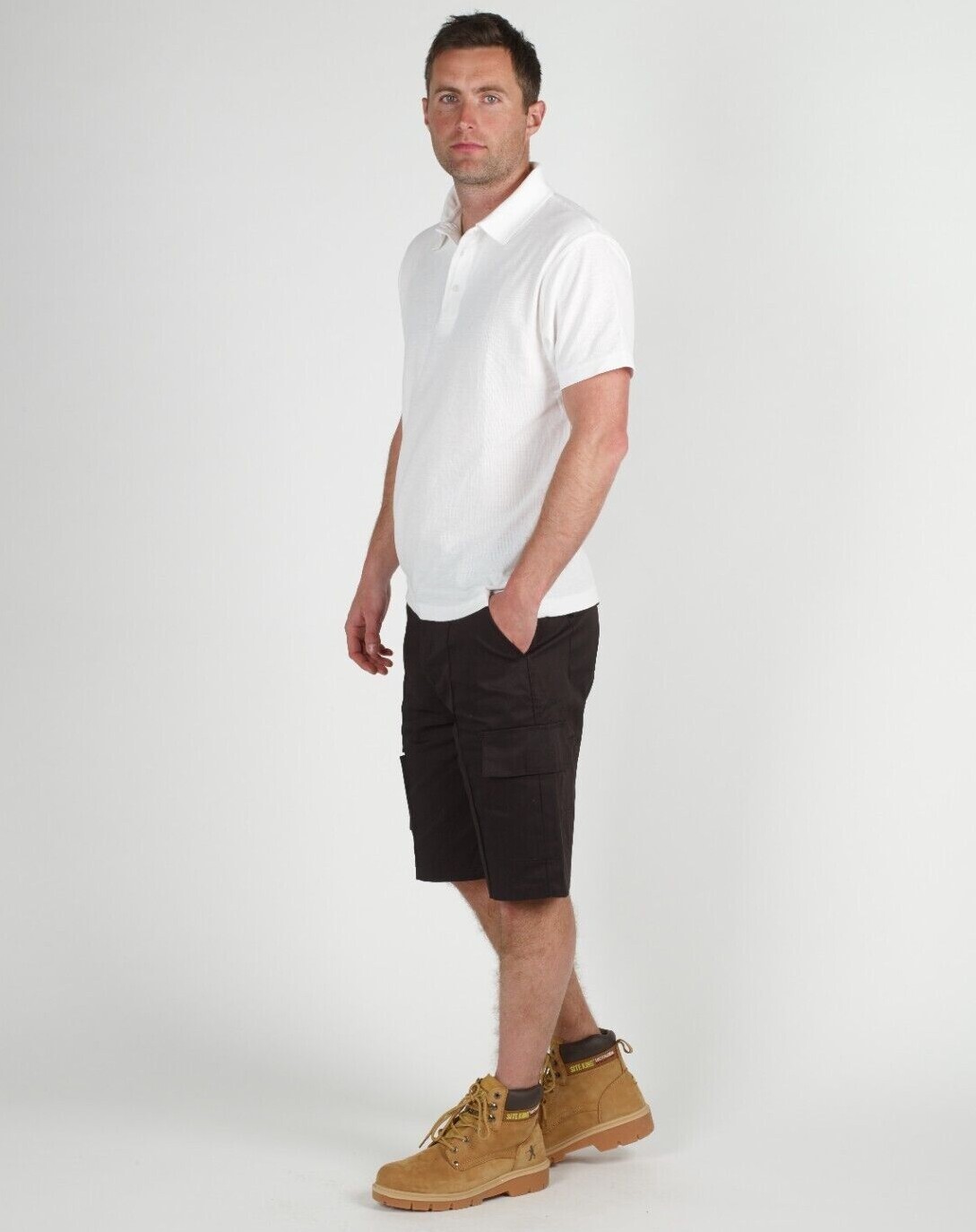 Mens Cargo Combat Shorts by SITE KING Black Navy or Khaki – SHORT WORK TROUSERS