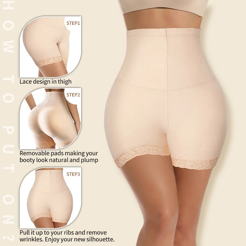 Fajas Colombianas Big ASS Butt Lifter Shorts Body Shaper Booty Hip Enhancer BBL