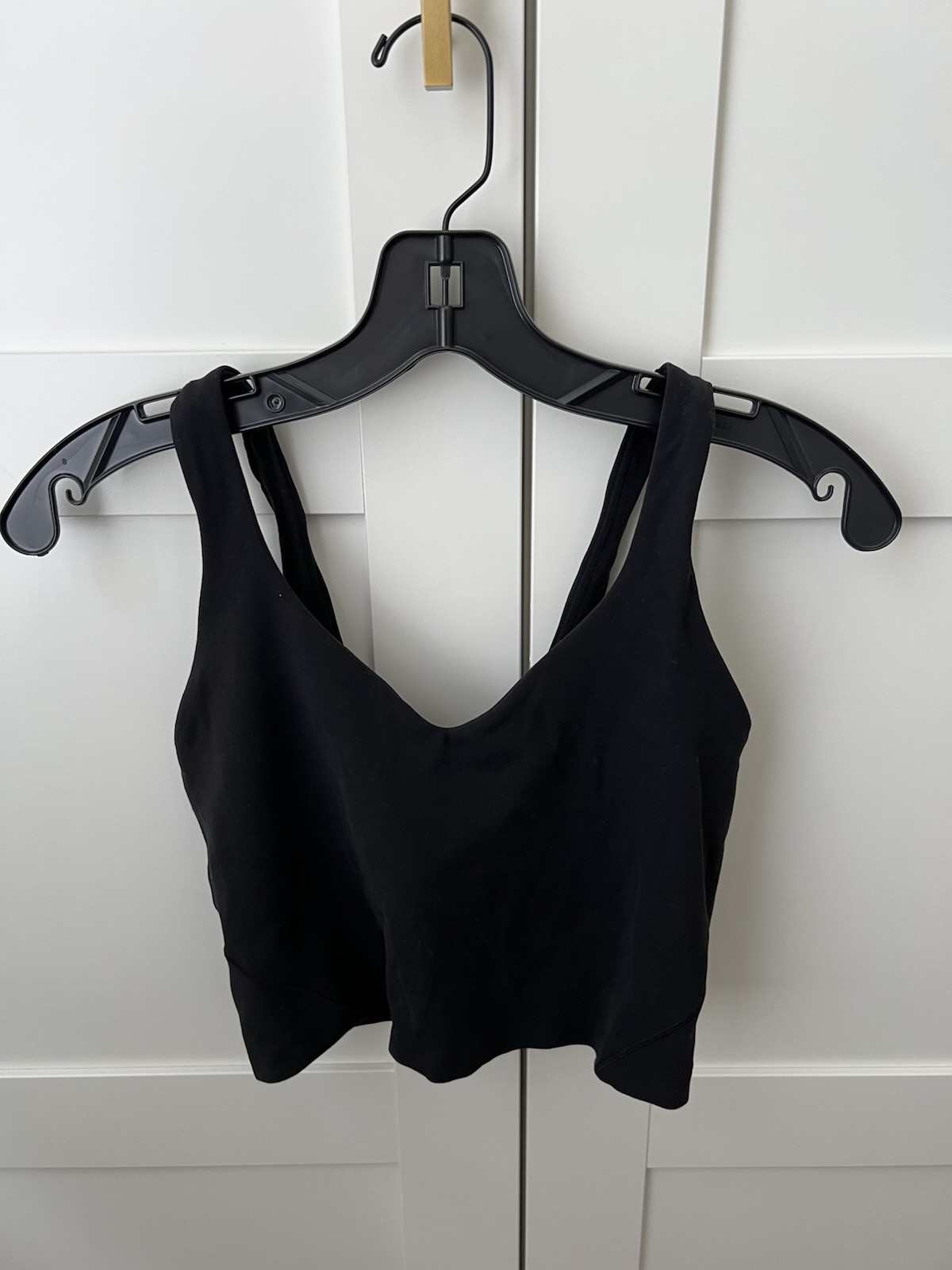 Pre-owned Excellent Condition Lululemon Align Cropped Top Sz 6 In Black