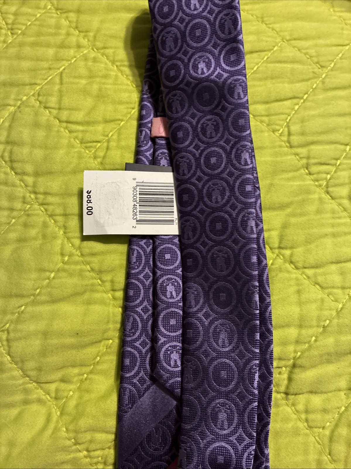 Psycho Bunny Men’s Tie Logo All Over Print 58×3.25