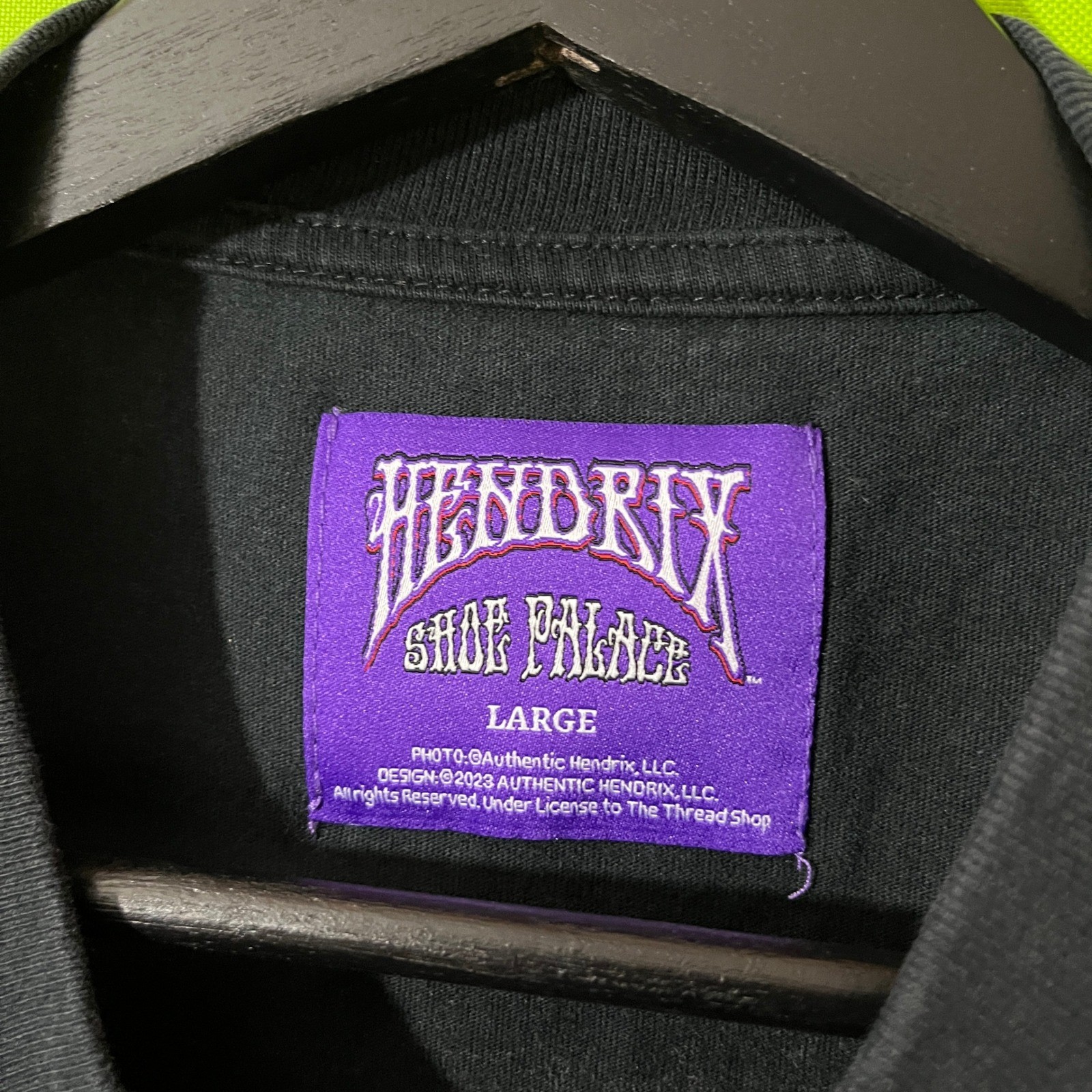 Shoe Palace Jimi Hendrix Plays Berkeley Live Graphic T-Shirt Black Large