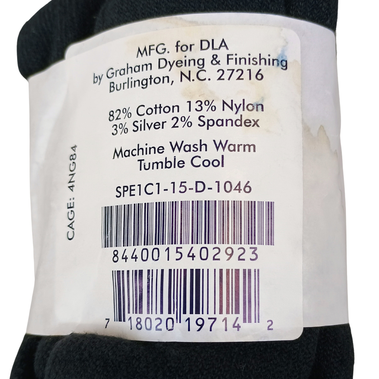 New 3 Pack Black Defense Logistics Agency Heavyweight Boot Socks *mocinc.1982*