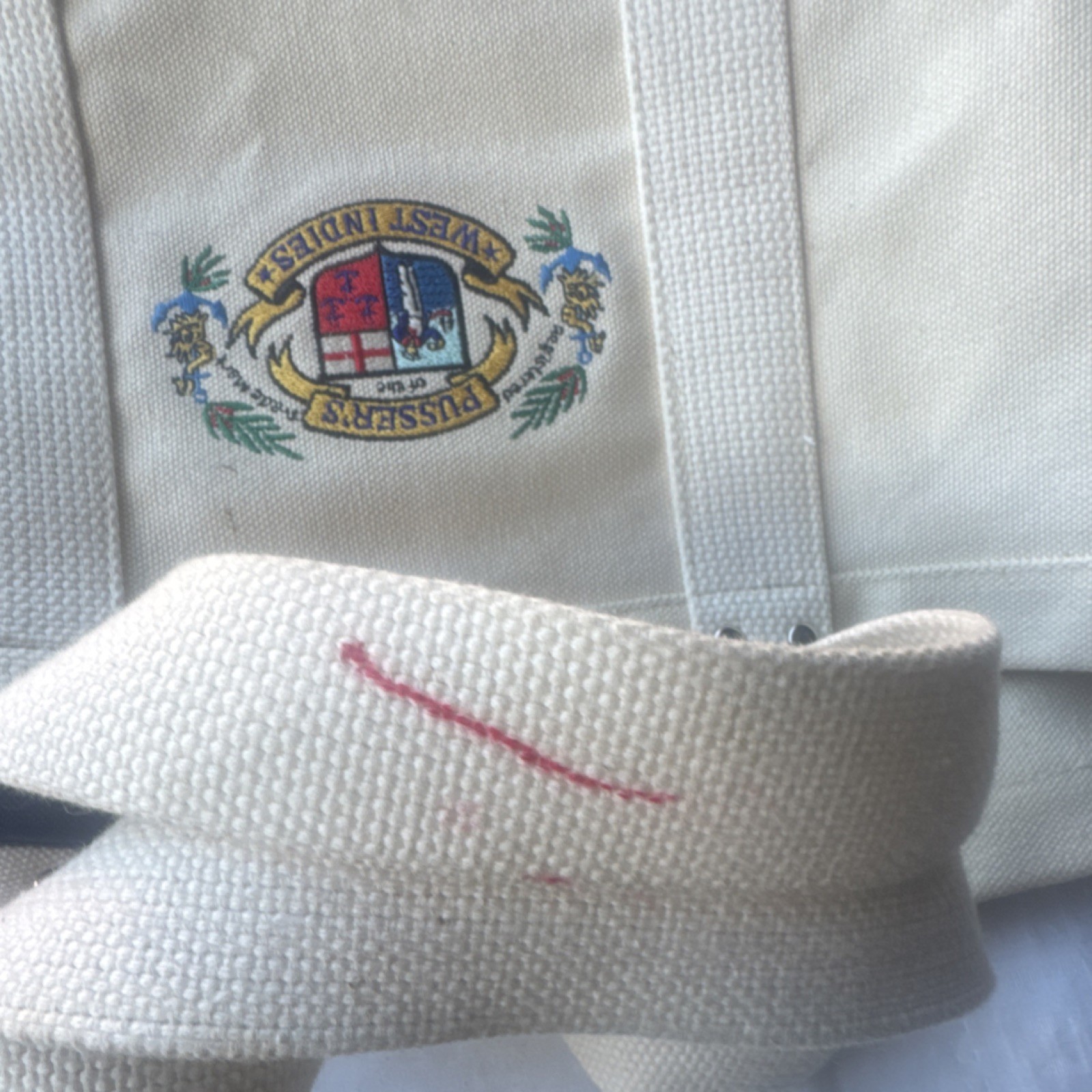 Pusser’s Logo Tote Bag Ivory/Navy