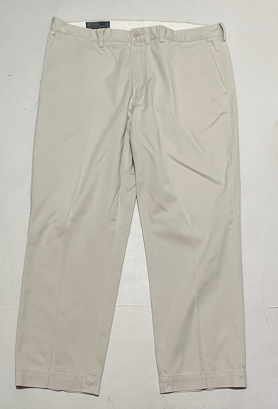 Vintage Polo Ralph Lauren Pants Men Size 38 X 29 Pleated Chino Cotton Casual