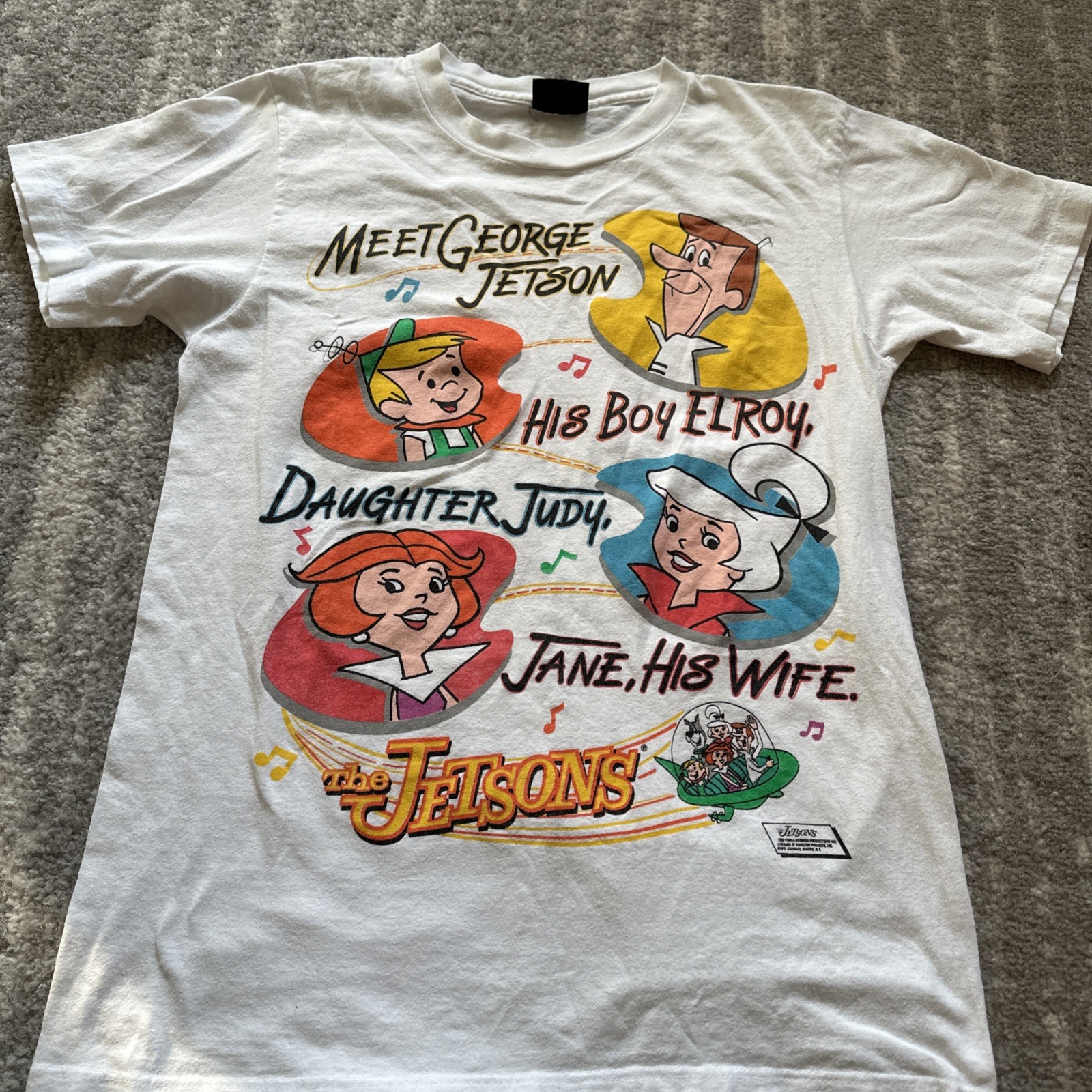 Vintage 1990 Jetsons Hanna Barbera Single Stitch T-Shirt Medium 18×27.5