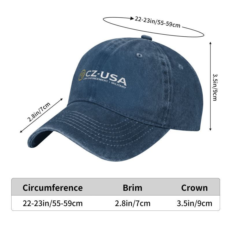 CZ USA Guns Logo Printed baseball cap outdoor sports leisure adjustable sun hats