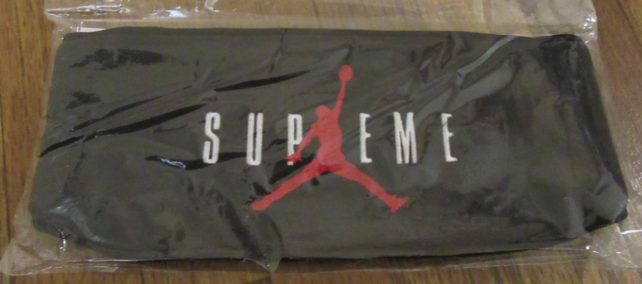 Supreme Jordan Headband Black FW24 Supreme New York 2024 Brand New Free U.S. S&H
