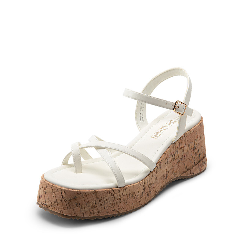 Dream Pairs Women Wedges Sandals Platform Square Toe Summer Beach Walking Sandal