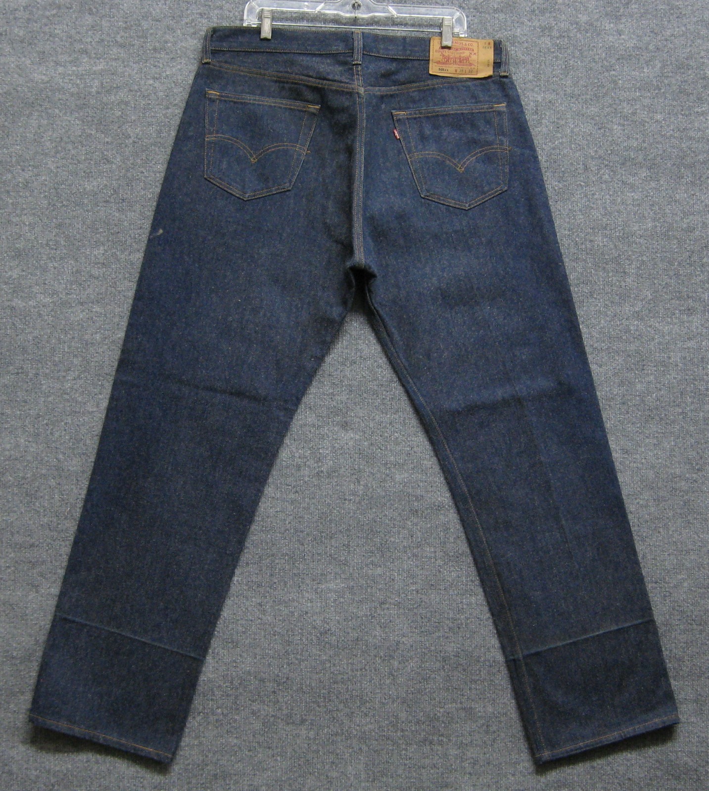 ORIGINAL VINTAGE LEVI’S 501xx RED TAB INDIGO RAW DENIM JEANS PANTS USA 38×31