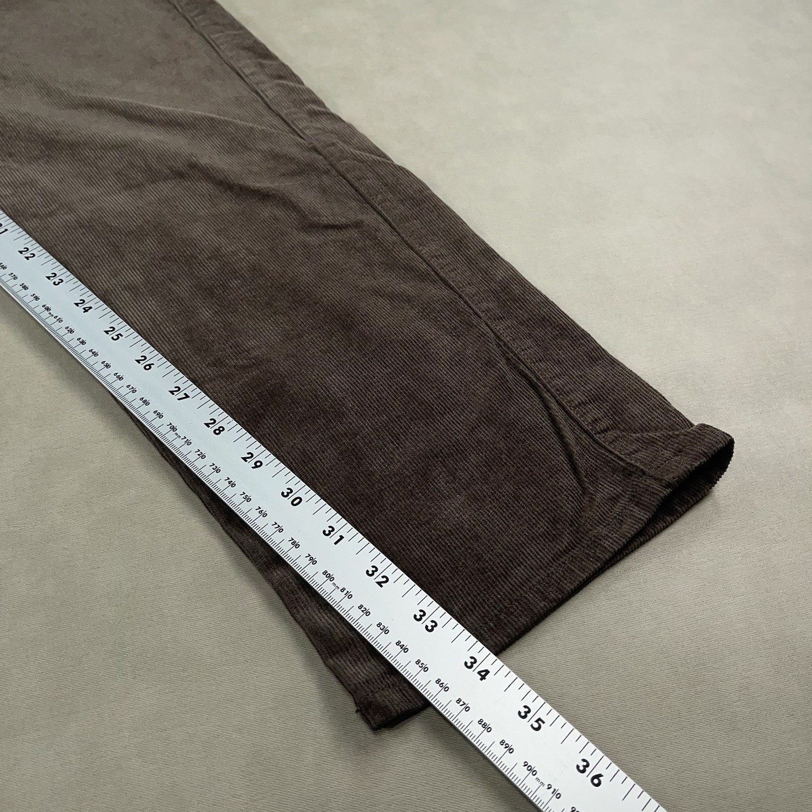 Peter Millar Superior Soft Corduroy Five Pocket Pants Men’s 35×34 Casual Brown