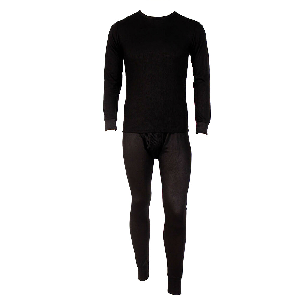 Knocker Men’s Thermal Underwear Waffle Knit Long John Top and Bottom 2 PC Set