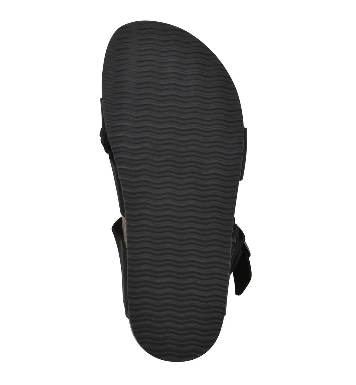 Mountain Sole Black Sandal size 8, woman’s NEW IN BOX
