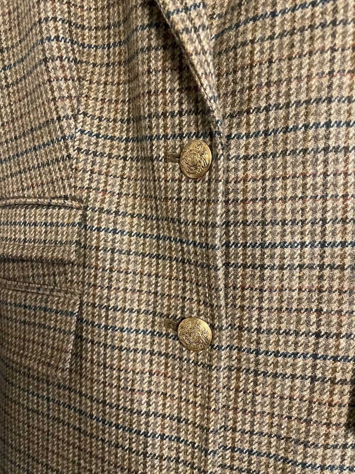 J Crew Vtg Blazer Wool Women Size 0 Old Money Academia Earth Times Brown