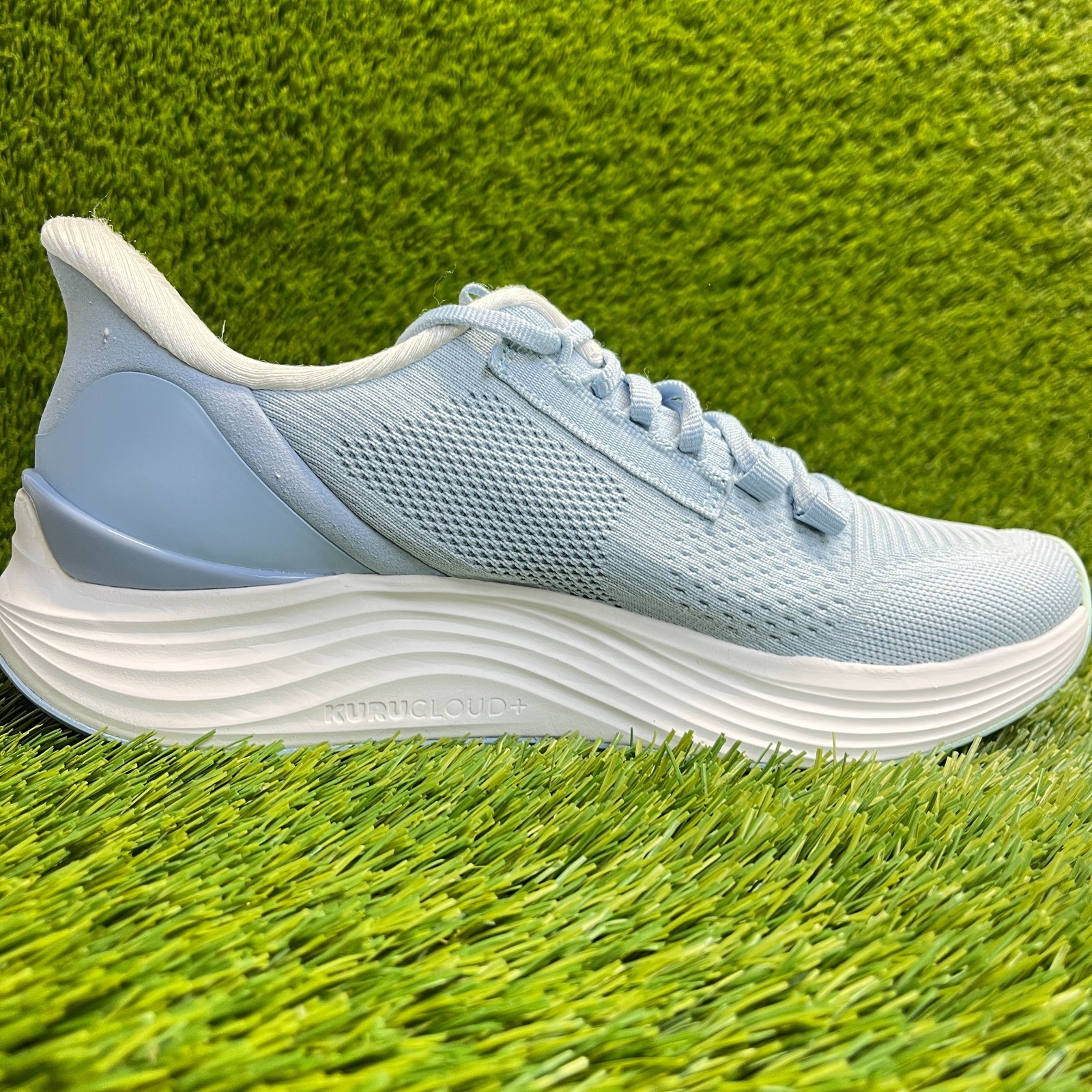 Kuru Atom 2 Womens Size 9.5D Blue White Athletic Running Walking Shoes Sneakers