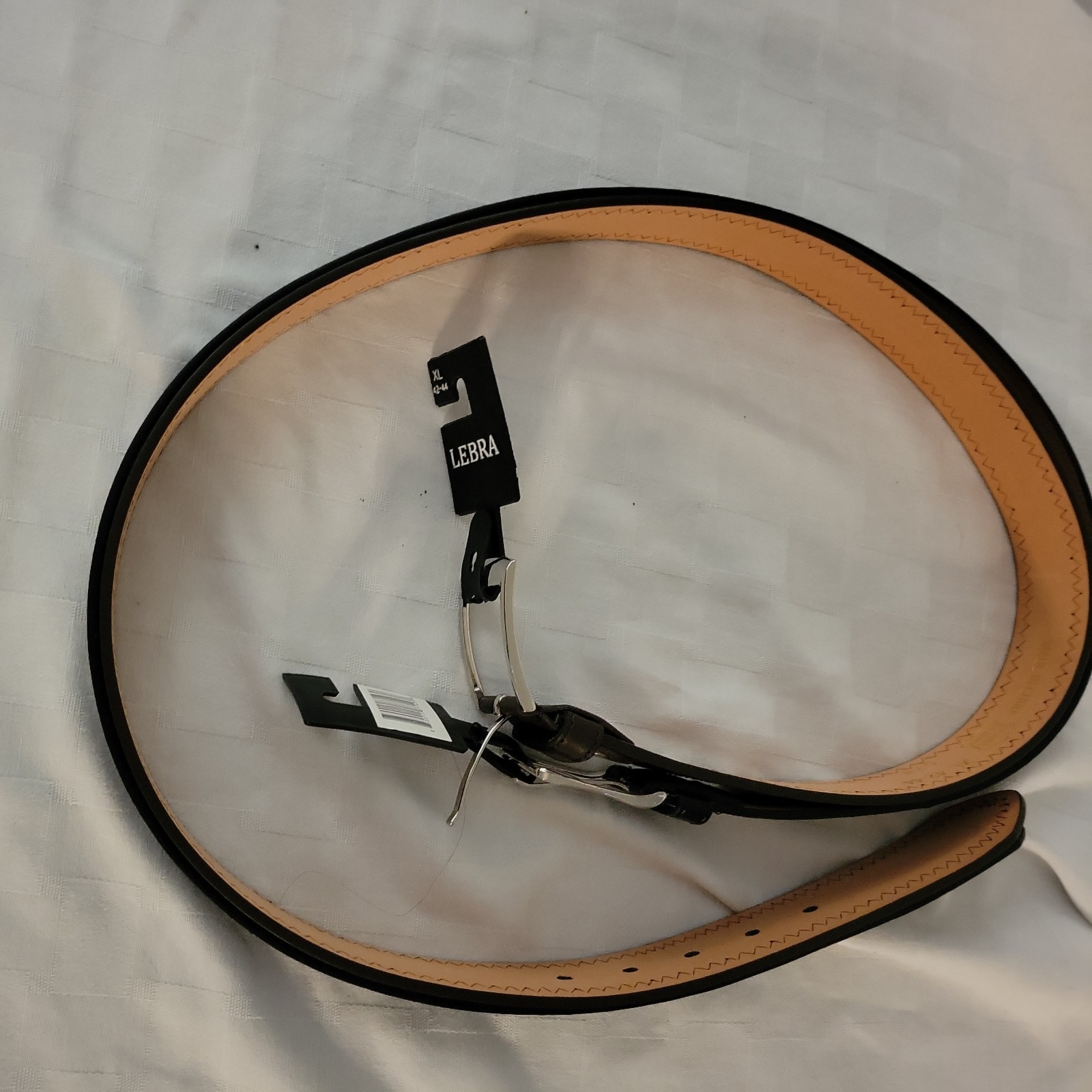 LEBRA Black and brown Genuine Leather Belts Size XL Waist, 1.5”