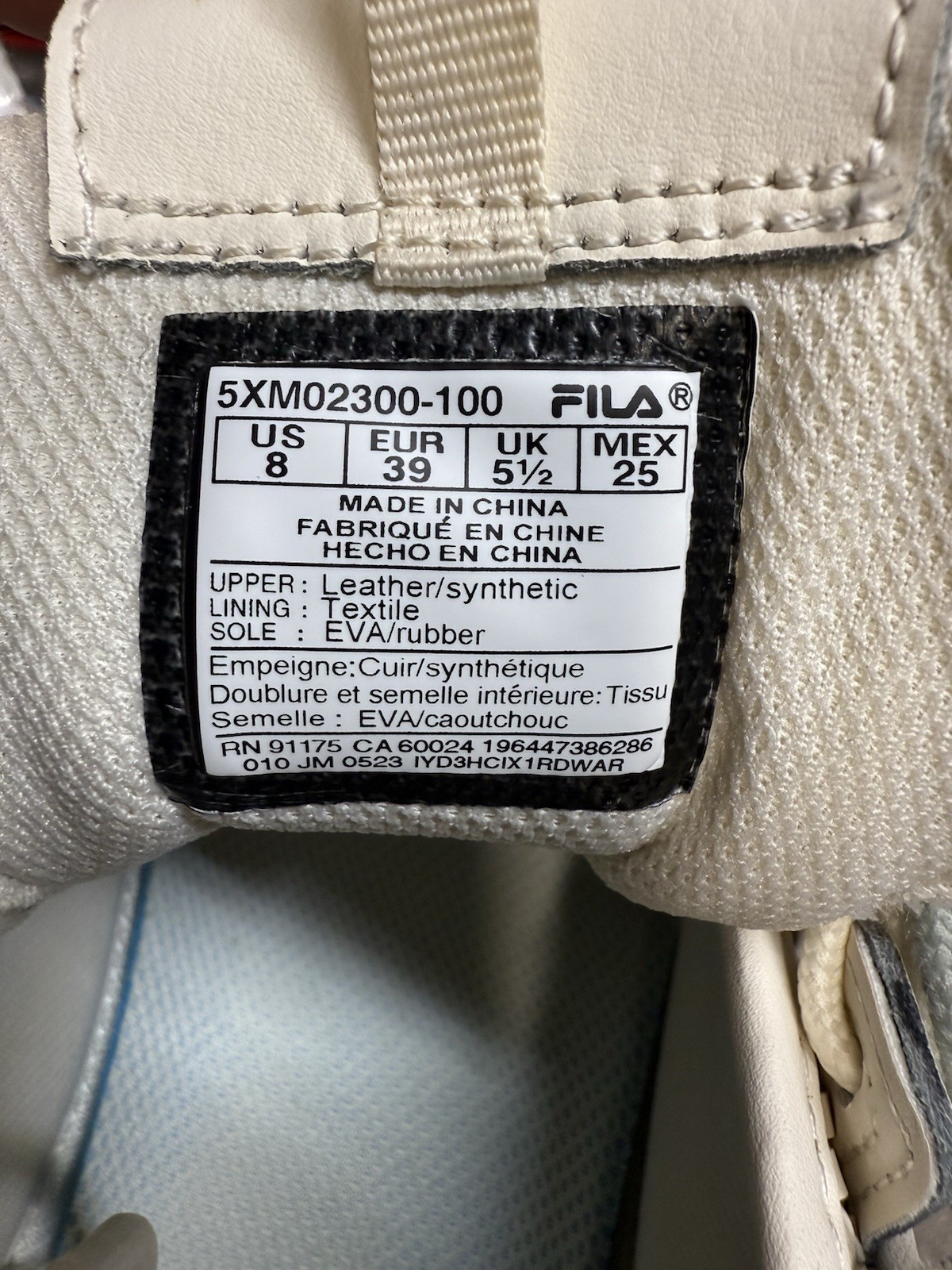 Fila Disruptor II Platform Wedge White Size 8 UK6.5 Women’s, Pre-Owned