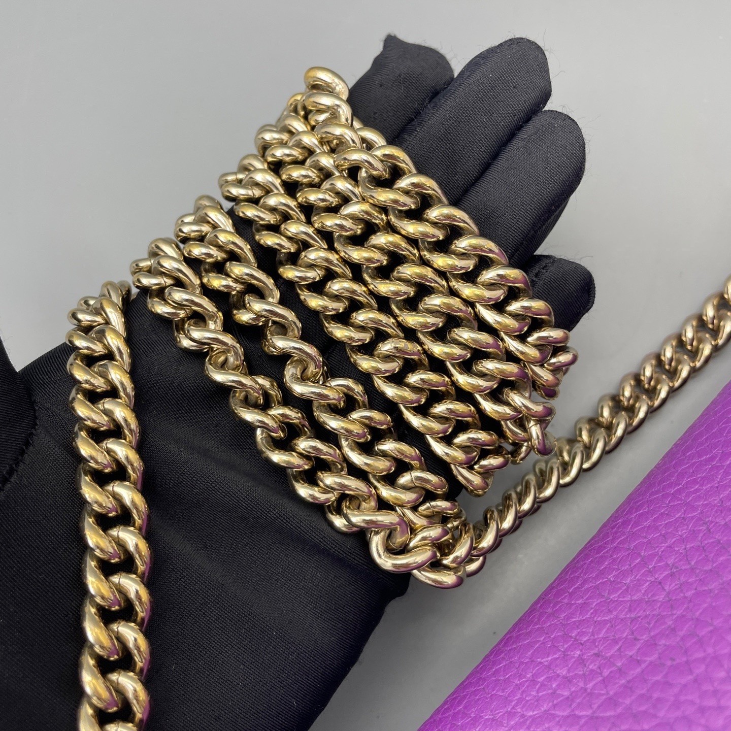 Gucci Pre-Owned Authentic Crossbody Bag Purple 25*15*5cm Free Tracked Shipping