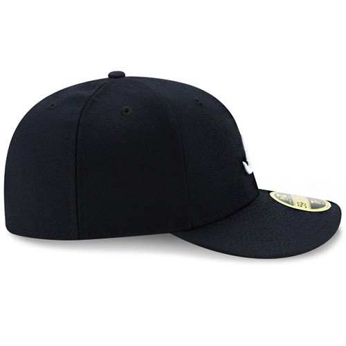 New Era Atlanta Braves Navy Fitted Hat MLB Authentic Road 2017 Low Profile Cap