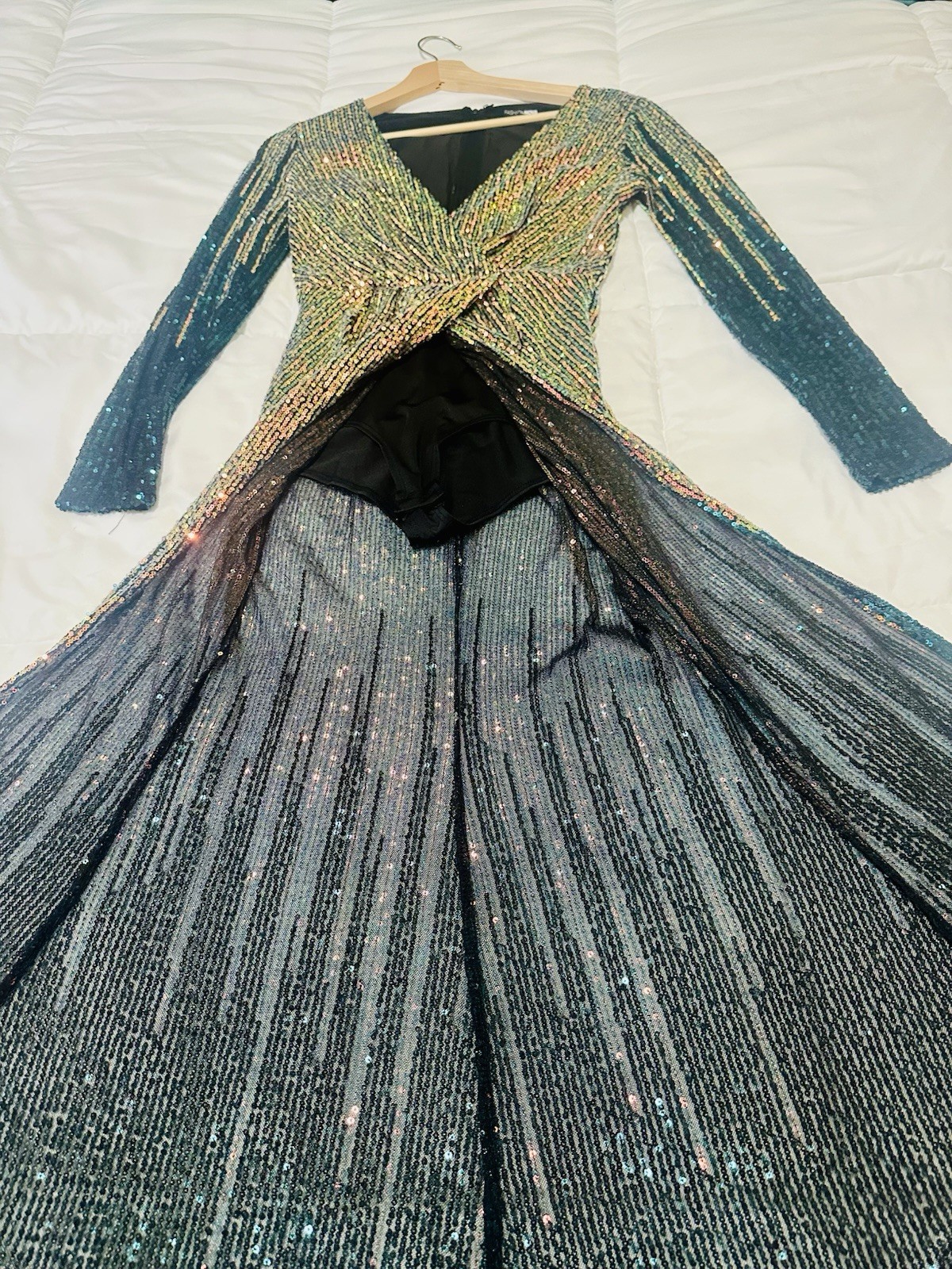 Chasing Dreams Sequined Maxi Gown