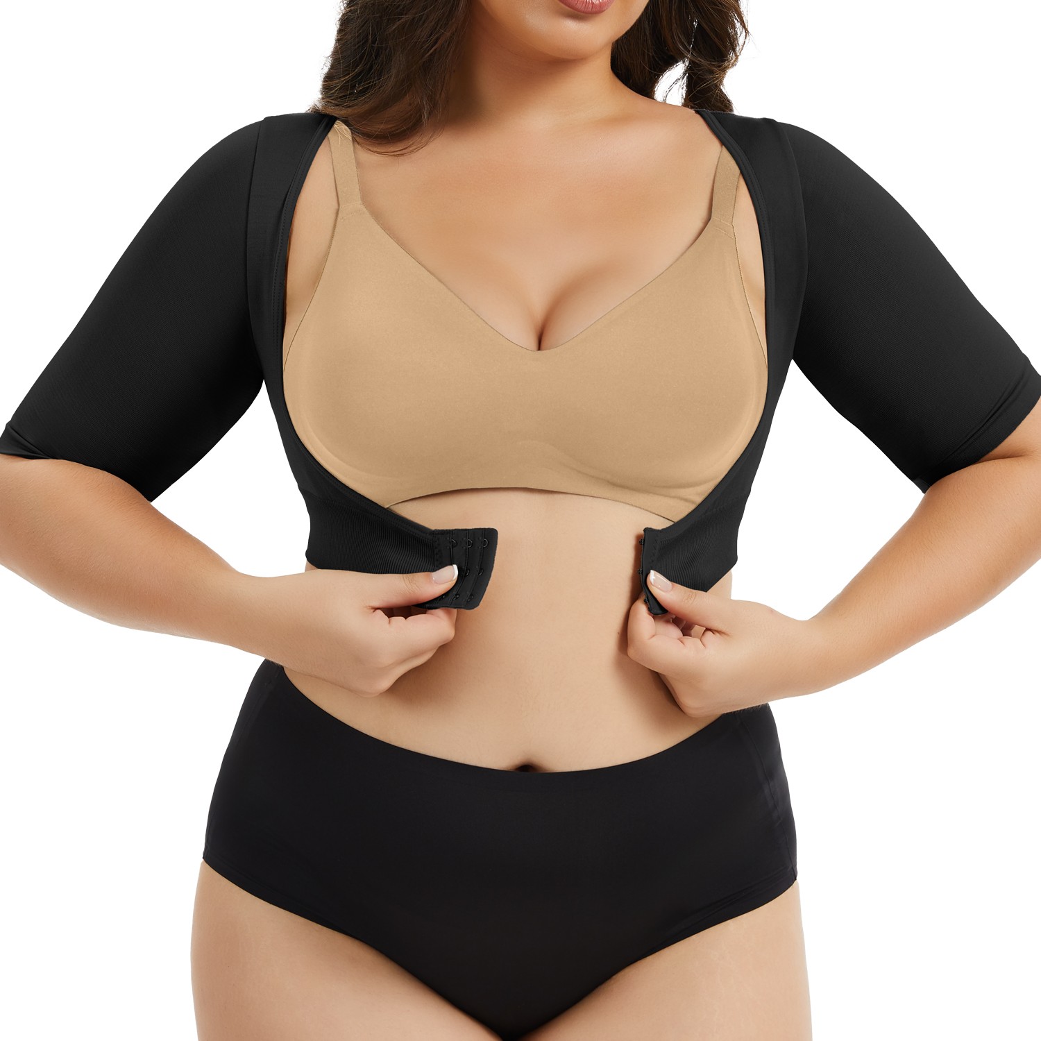 Women’s Upper Arm Shaper Compression Sleeves Post Surgery Shapewear Tops Slimmer