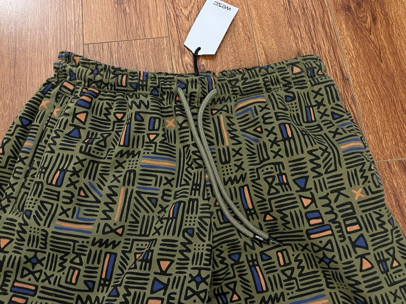 WeSC Afroscript AOP Unisex Joggers Streetwear Skate Y2K Mens Large New W Tags