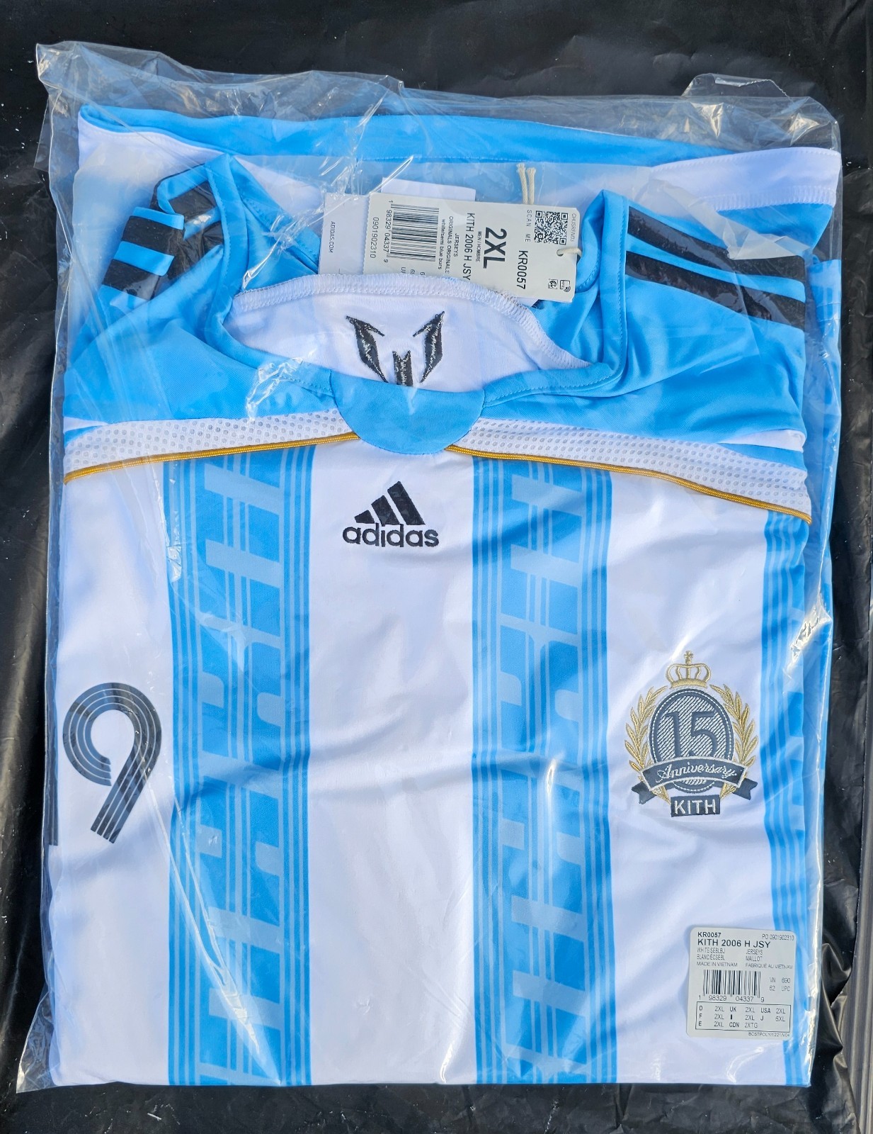Kith x Messi x Adidas Football Size XXL Argentina Home 2006 World Cup Jersey 2XL
