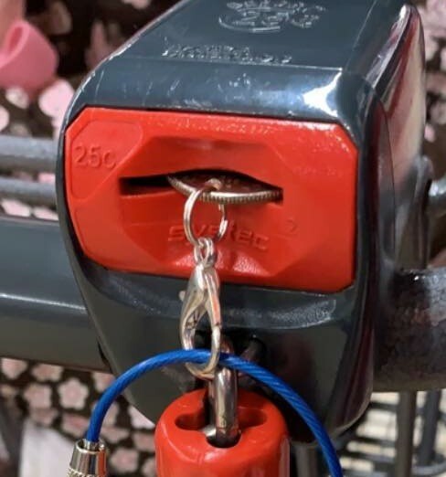 Aldi Quarter Keychain, Quarter Holder, Aldi Cart Key, Lotto Scratcher, Aldi Food