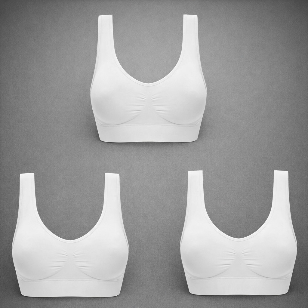 3pcs Comfort Bra Push Up Seamless Underwear Sexy Invisible Hot Sport Plus Size