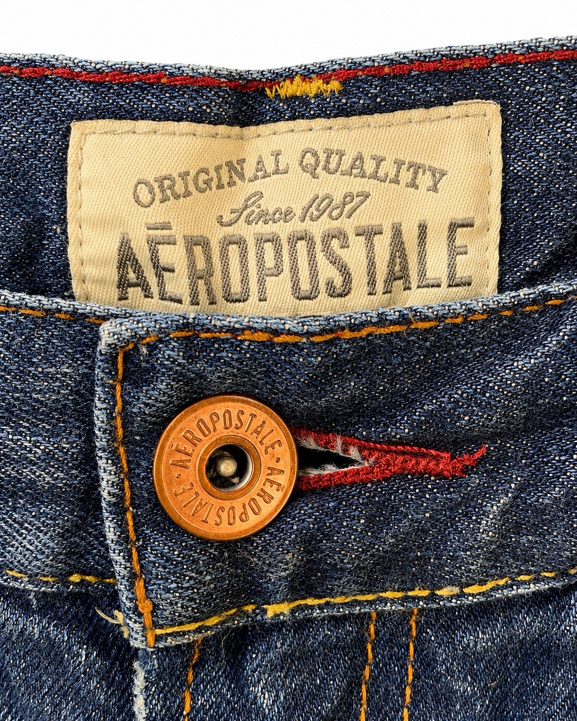 Aeropostale Driggs Mens 28×30 Slim Bootcut Distressed Stretch Jeans